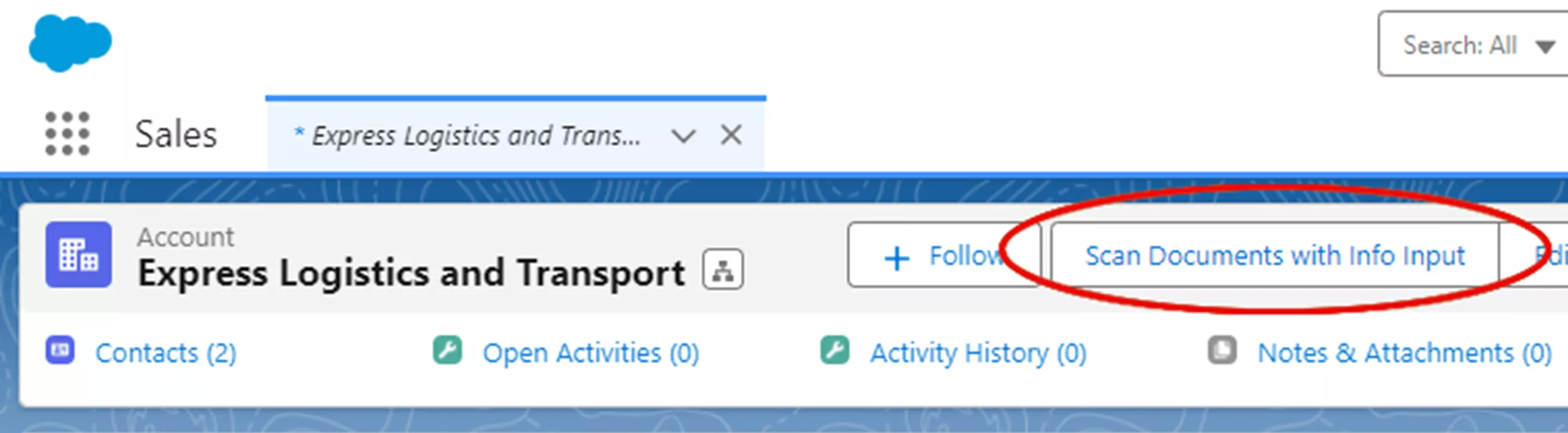 Ảnh chụp màn hình Salesforce